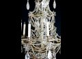 A French Louis XVI  rock crystal chandelier. 