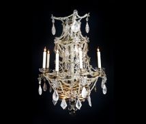 A French Louis XVI  rock crystal chandelier. 