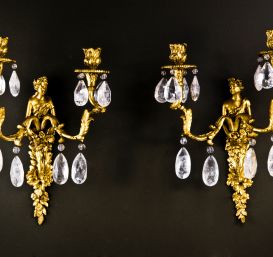 Set of 4 French Louis XVI sconces.