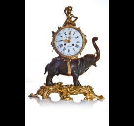 Anique French Louis XVI elephant clock.