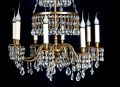 A Fine Antique Russian gilt bronze & cut crystal chandelier