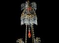 A spectacular  Antique period Russian palm tree chandelier. 