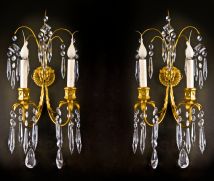 A pair of Superb antique Russian ormolu sconces,ca.1820.